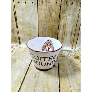 Vtg Basset Coffee Hound Mug Hand Painted Japan